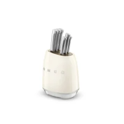 NA Smeg bloc de 6 couteaux crème - kbsf02cr Outlet