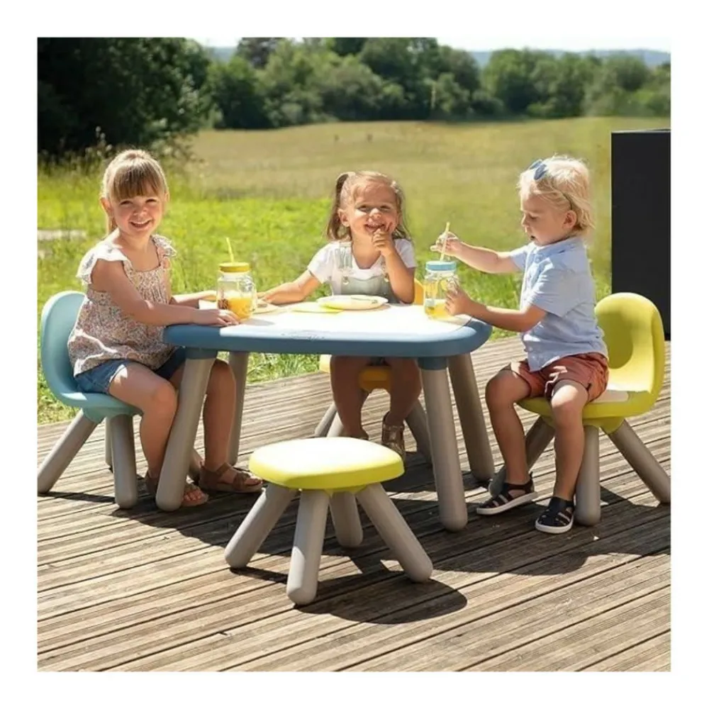 Smoby - - chaise enfant bleue- extérieur et intérieur - h27cm - fabrication française Discount