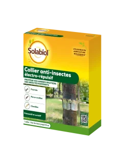 Solabiol - Collier anti-insectes - electro-répulsif - protection arbres fruitiers - 1 collier New