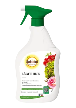 Solabiol Traitement Et Pulvérisation | - Lécithine - contre mildiou & odïum - composition 100% d'origine naturelle - 1l