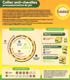Solabiol Traitement Et Pulvérisation | - Socoprox2 - 2 pièges à chenilles processionnaires du pin - kit complet avec collier réglable - diamètre 55cm
