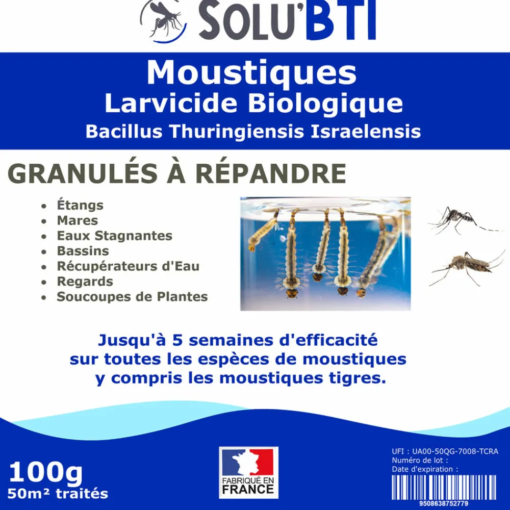 NA Solu'bti - moustiques - 100 gr de larvicide biologique Best