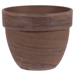 Spang - Pot rond Levante en terre cuite, basalt Ø 35 x H. 29 cm