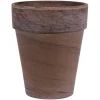 Spang - Pot rond XL en terre cuite, basalt Ø 39 x H. 45 cm