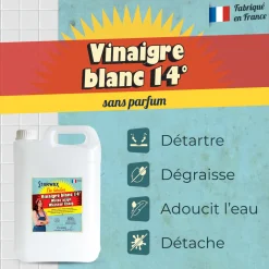 Starwax The Fabulous Huiles Et Produits D’Entretien | - Vinaigre blanc naturel 14° 5L Fabulous