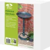 St Helens Oiseaux Du Jardin | - Bain pour oiseaux sauvages sur piédestal ornemental de jardin - autoportant - résistant aux intempéries gh356