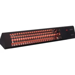 Sunred Chauffage D’Extérieur | - Chauffage mural de patio royal diamond smart dark 2500w carbone