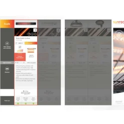 Sunred Chauffage D’Extérieur | - Chauffage mural de patio royal diamond smart dark 2500w carbone