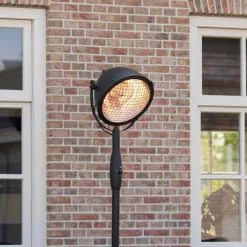 Sunred Chauffage D’Extérieur | - Chauffage sur pied indus 2100 w halogène noir