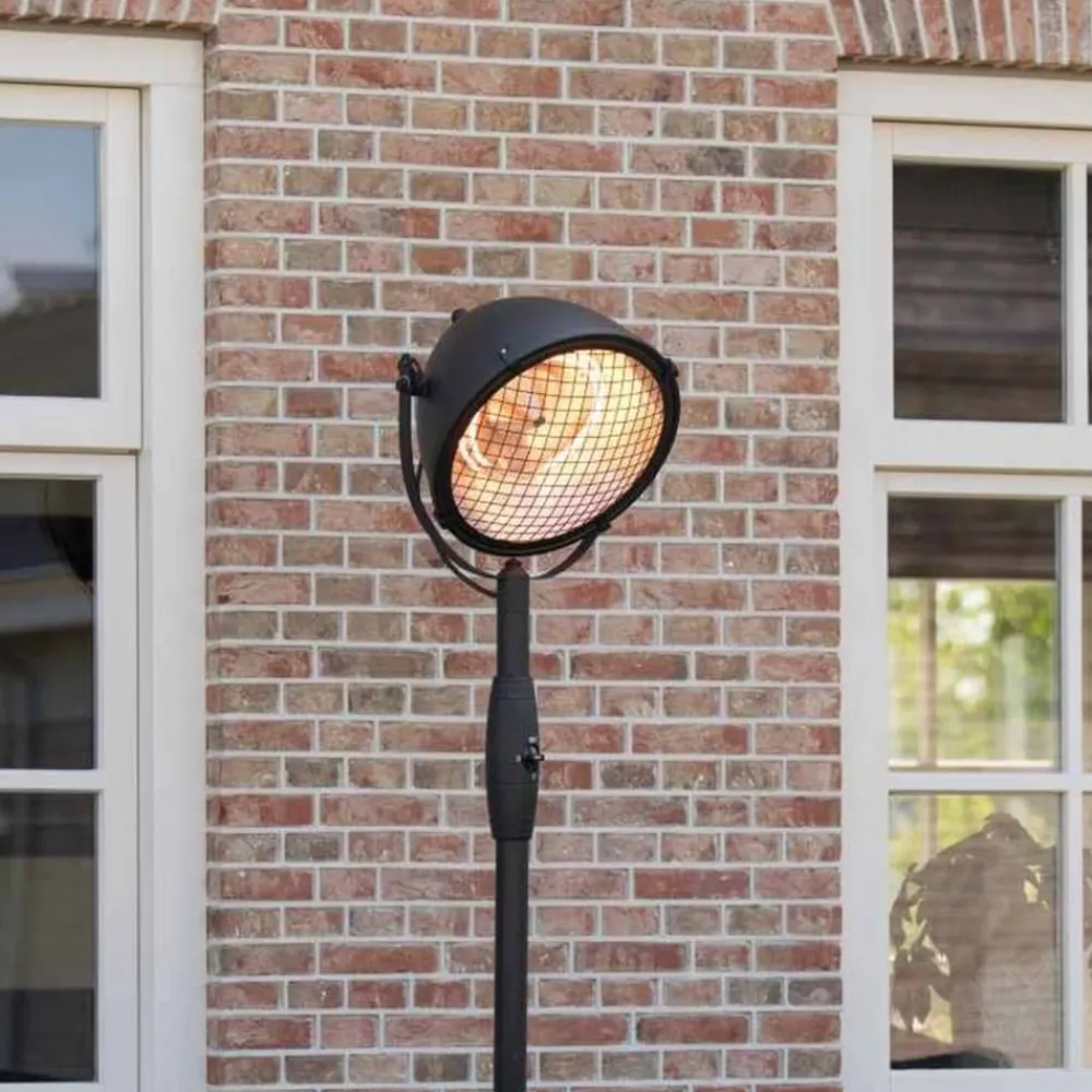 Sunred Chauffage D’Extérieur | - Chauffage sur pied indus 2100 w halogène noir