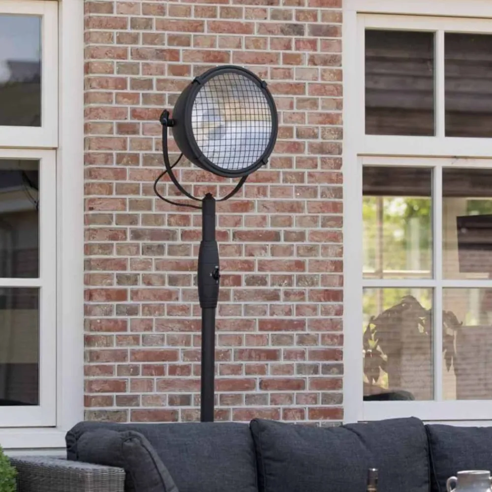 Sunred Chauffage D’Extérieur | - Chauffage sur pied indus 2100 w halogène noir