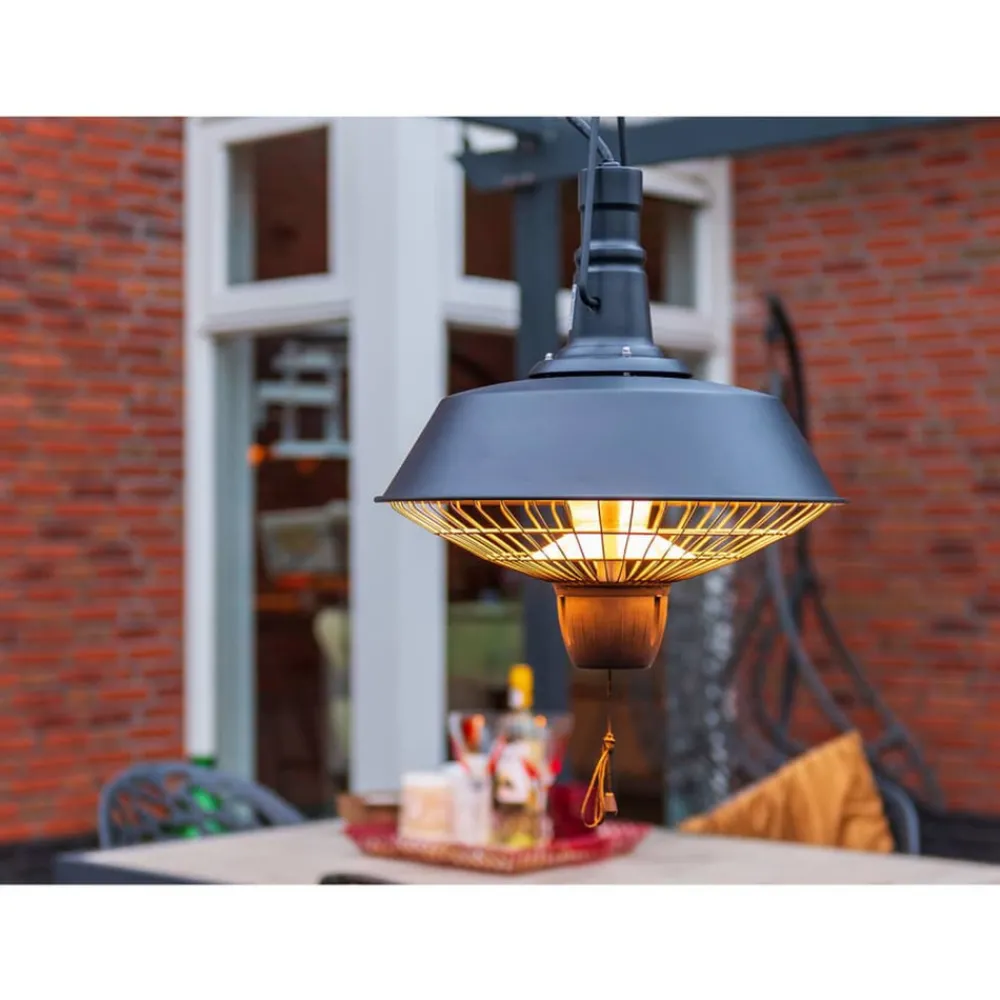 Sunred - Chauffage suspendu indus 2100 w halogène noir rsh16 Sale