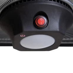 Sunred Chauffage D’Extérieur | - Chauffage suspendu spica square 2000 w halogène noir ce17sq-b