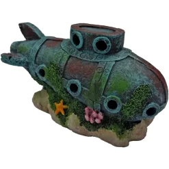 Superfish - Décoration d'aquarium : sous-marin en résine - H.8cm Clearance