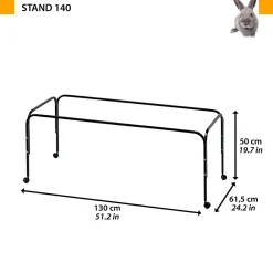 NA Cages Et Accessoires | Supports pour cages à rongeurs ferplast stand 140 déplacement facile avec roulettes