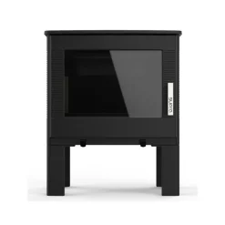 Supra Bois Et Accessoires De Cheminées | - Fr9016110b -poêle à bois-vision horizontale - fonte - noir - sortie arr - gaby