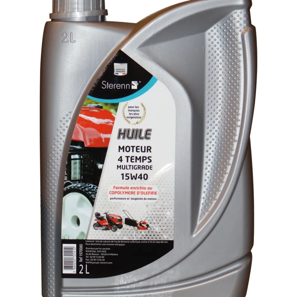 Techni-Power Huiles Et Produits D’Entretien | - Huile 4 Temps Motoculture 15W40 2 L Sterenn