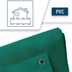 Tecplast - Bâche brise vue micro-perforée mp460bv 2,5x3m - verte - garantie 5 ans Sale
