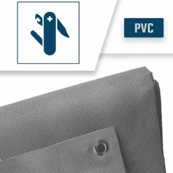 Tecplast - Bâche micro-perforée mp460mu 3x5 m - grise - garantie 5 ans Online