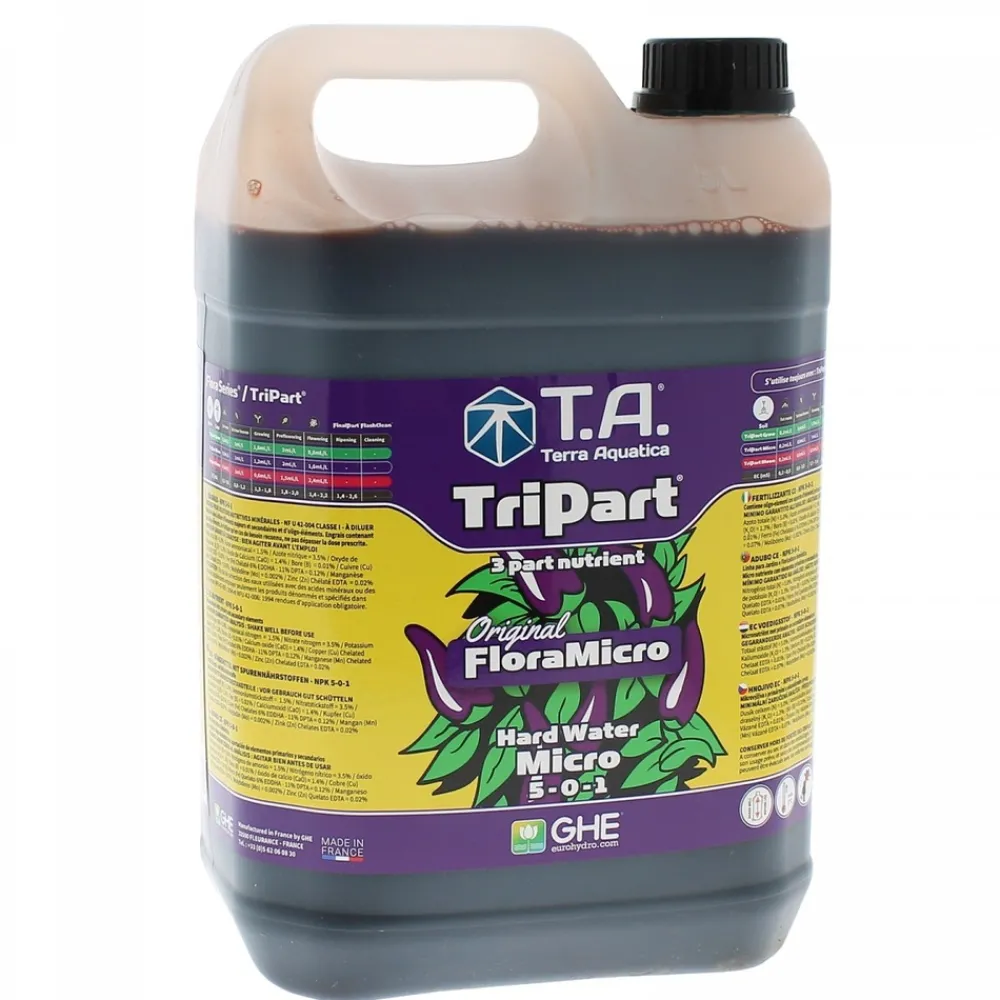 Terra Aquatica Engrais | - Tripart micro eau dure 5 litres
