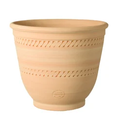 Terrablanca - Pot Campana frise en terre cuite claire Ø 40 x H. 35 cm