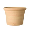 Terrablanca - Pot Cocio Liso, en terre cuite claire Ø 40 x H. 29 cm Outlet