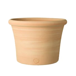 Terrablanca - Pot Cocio Liso, en terre cuite claire Ø 40 x H. 29 cm Outlet