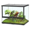 Terratlantis - Terrarium pour reptiles et amphibiens en verre noir - L.60 cm Sale