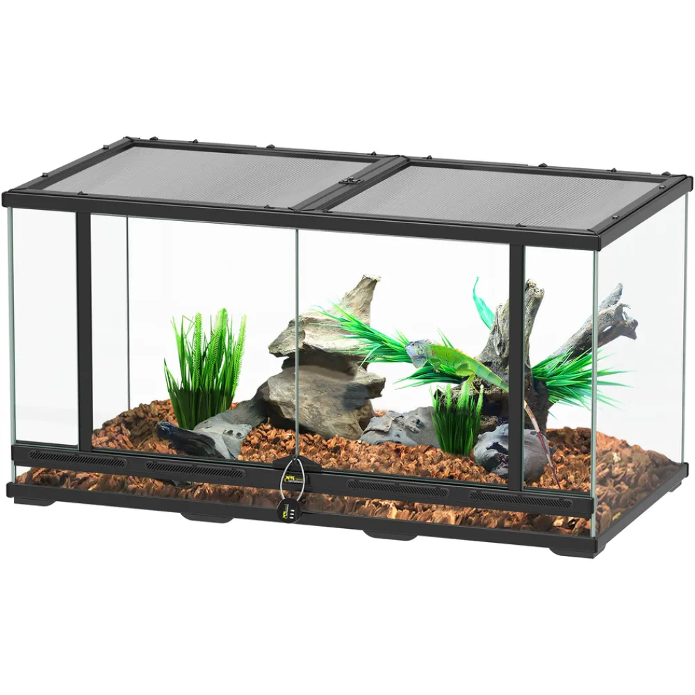 Terratlantis - Terrarium Smart Line Noir L.88xP.45xH.45cm Discount