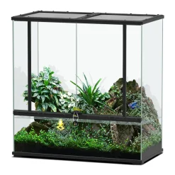 Terratlantis Terrariums, Vivariums Et Accessoires | - Terrarium Smart Line Noir L.88xP.45xH.90cm