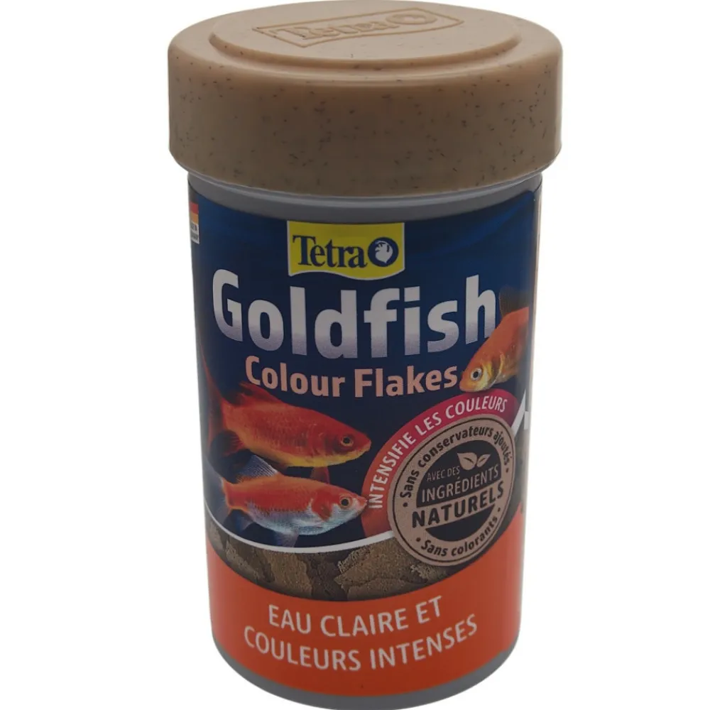 Tetra - Goldfish flocons couleur 20g - 100ml aliment complet pour les poissons roug New