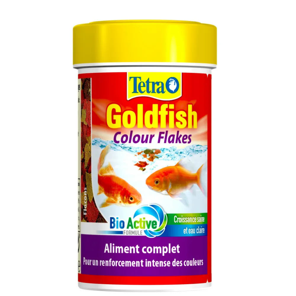 Tetra - Goldfish flocons couleur 20g - 100ml aliment complet pour les poissons roug New