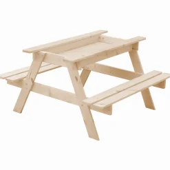 Timbela Mobilier Pour Enfants | - Table enfant pour le jardin - table et chaise enfant avec boite de rangement -90x90xh50 cm - m010-1