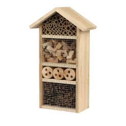 Toilinux Jardinage Écologique | - Hôtel à insectes en bois naturel