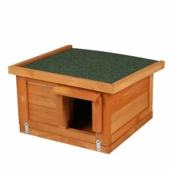 Toilinux Jardinage Écologique | - Maison à hérisson en bois naturel