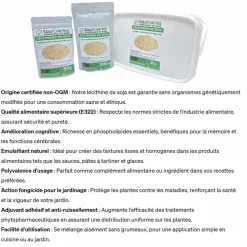 Tout Pour Les Nuisibles Traitement Et Pulvérisation | - Lécithine de soja sans ogm, solu'control - sachet de 200g