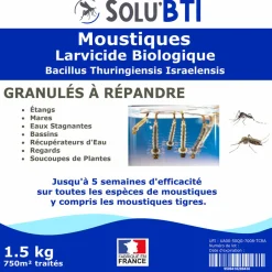 Tout Pour Les Nuisibles Traitement Et Pulvérisation | - Solu'bti - moustiques - 1,5 kg de larvicide biologique