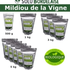 Tout Pour Les Nuisibles Traitement Et Pulvérisation | - Solu'bordelaise - 500 g de bouillie bordelaise - mildiou de la vigne - utilisable agriculture biologique