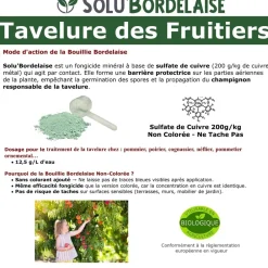 Tout Pour Les Nuisibles Traitement Et Pulvérisation | - Solu'bordelaise - tavelure des fruitiers - 5 kg de bouillie bordelaise non colorée