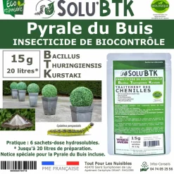 Tout Pour Les Nuisibles - Solubtk -pyrale du buis 15gr bacillus thuringiensis -insecticide Clearance