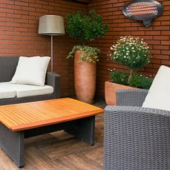 Tristar Chauffage D’Extérieur | - Chauffage mural de patio ka-5286 2000 w quartz noir