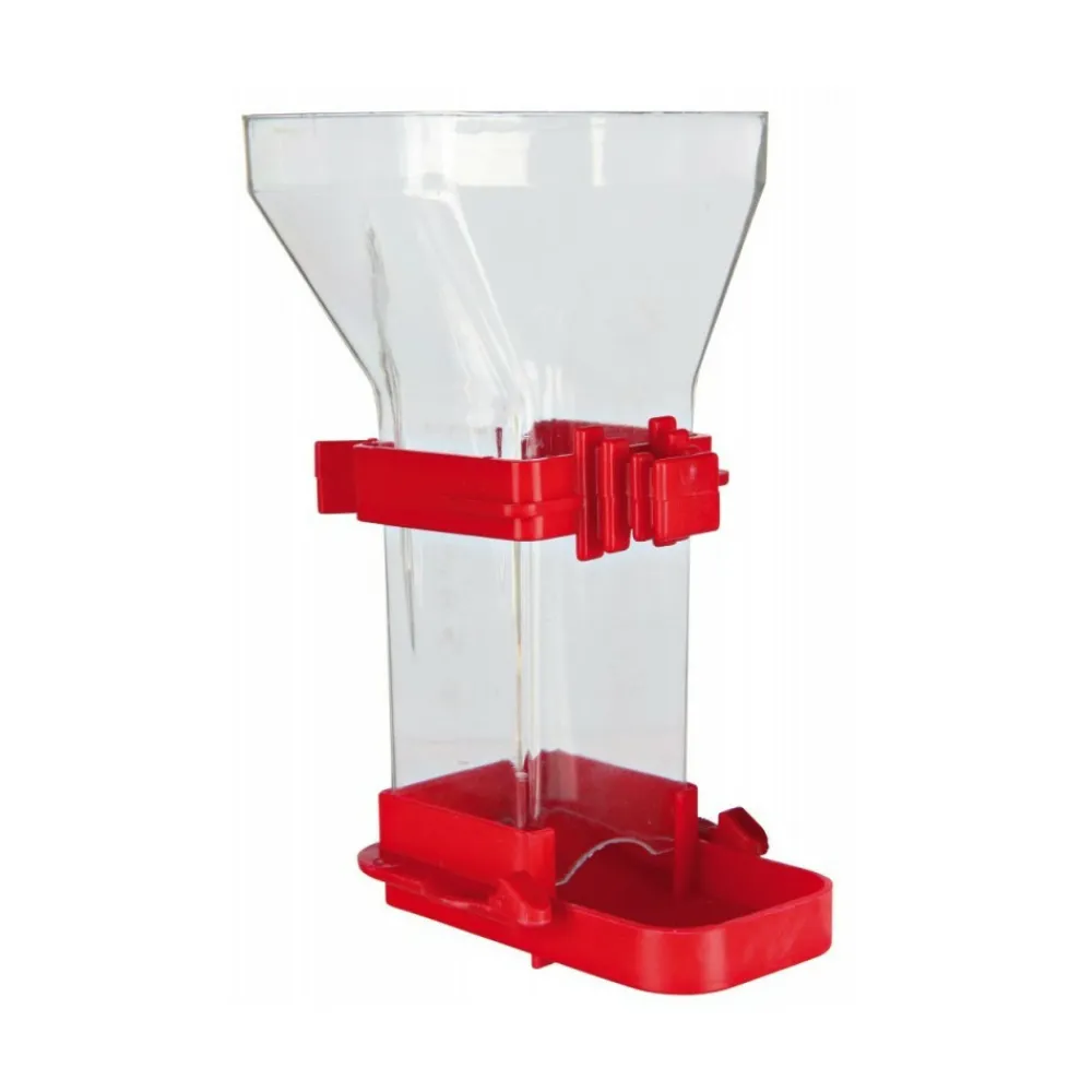 Trixie - Distributeur de nourriture, plastique 150 ml 12 cm, oiseaux. Couleur aléato Outlet