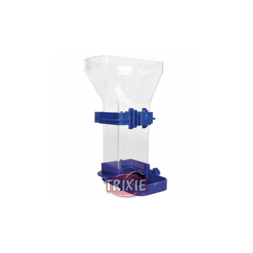 Trixie - Distributeur de nourriture, plastique 150 ml 12 cm, oiseaux. Couleur aléato Outlet