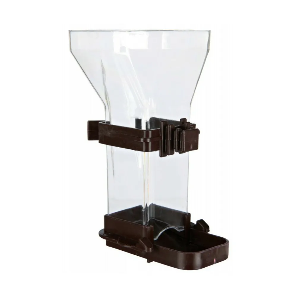 Trixie - Distributeur de nourriture, plastique 150 ml 12 cm, oiseaux. Couleur aléato Outlet