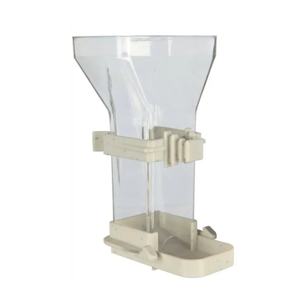 Trixie - Distributeur de nourriture, plastique 150 ml 12 cm, oiseaux. Couleur aléato Outlet
