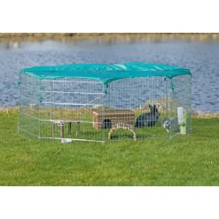 Trixie - Enclos extérieur avec filet de protection ø210 x 75cm rongeur Online