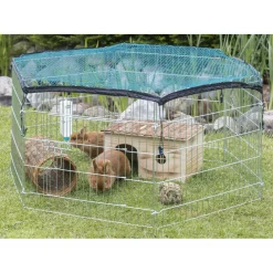 Trixie - Enclos extérieur avec filet pour animaux 63x60 cm argenté 6253 Best