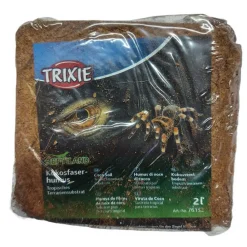 Trixie - 2 litres fibres de noix de coco compressé reptiles et amphibiens (un paque Hot