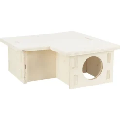 Trixie Cages Et Accessoires | - Maison pour rongeurs à 3 chambres 25x10x25 cm bois