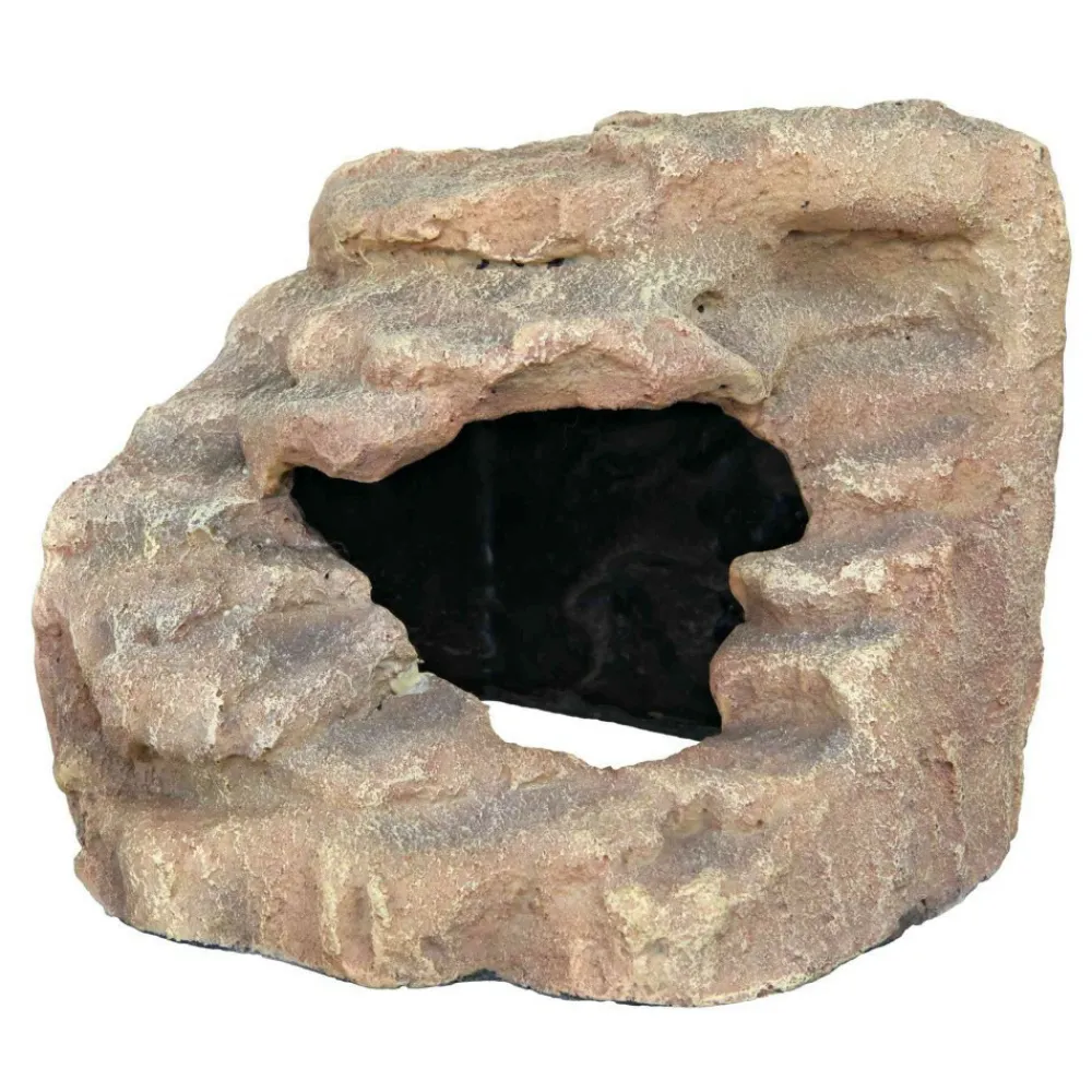Trixie Décoration Et Substrats | - Rocher d'angle avec grotte et plateforme 21 x 20 x 18 cm pour reptiles